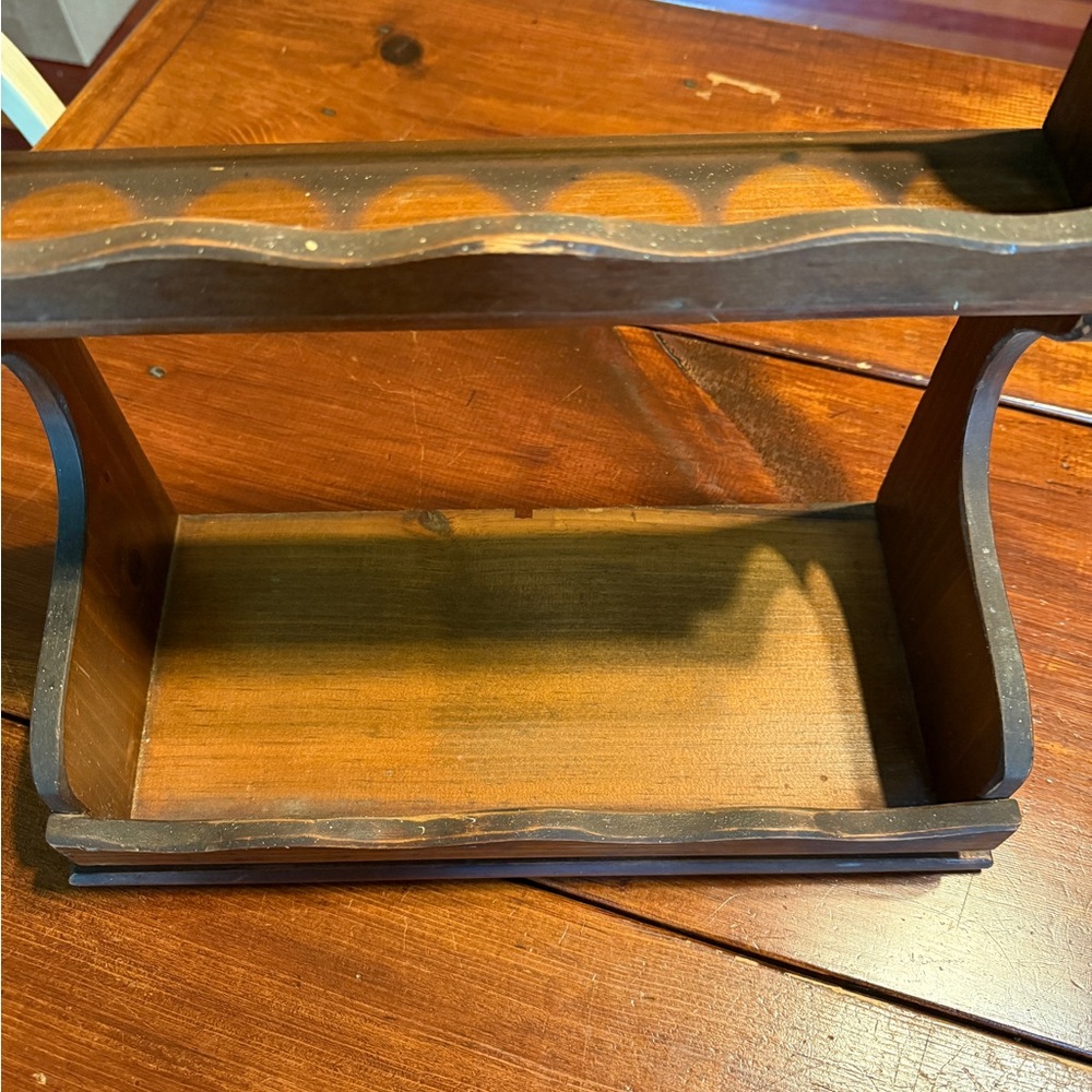 Vintage Wooden Spice/Trinket Holding Rack - Picture 10 of 11